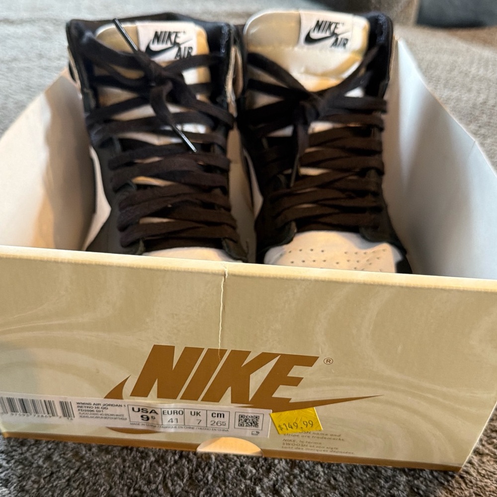 Jordan Black and White High-Top Sneakers